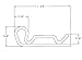 Dixon Air King AC1 Air Hose Fitting, Steel Standard Safety Clip, 5/64