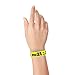 500 WristCo Over 21 Neon Yellow Tyvek Wristbands for Events - ¾” x 10” - Waterproof Recyclable Comfortable Tear Resistant Paper Bracelets Wrist Bands for Concerts Festivals Admission Party