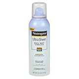 Neutrogena Ultra Sheer Body Mist Sunscreen, SPF 100+ 5 oz