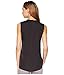Vince Camuto Womens Sleeveless V-Neck Rumple Blouse Rich Black XS