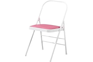 MUBOYI Pilates Yoga Chair, Professional Iyengar Auxiliary Chair, Yoga, Hardened and Thick Yoga Folding Chair, Solid Anti-Slip