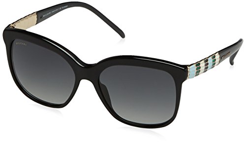 Bvlgari - SERPENTI BV 8155, Cat Eye, acetate, women, SHINY BLACK/GREY SHADED POLARIZED(501/T3), 57/16/140