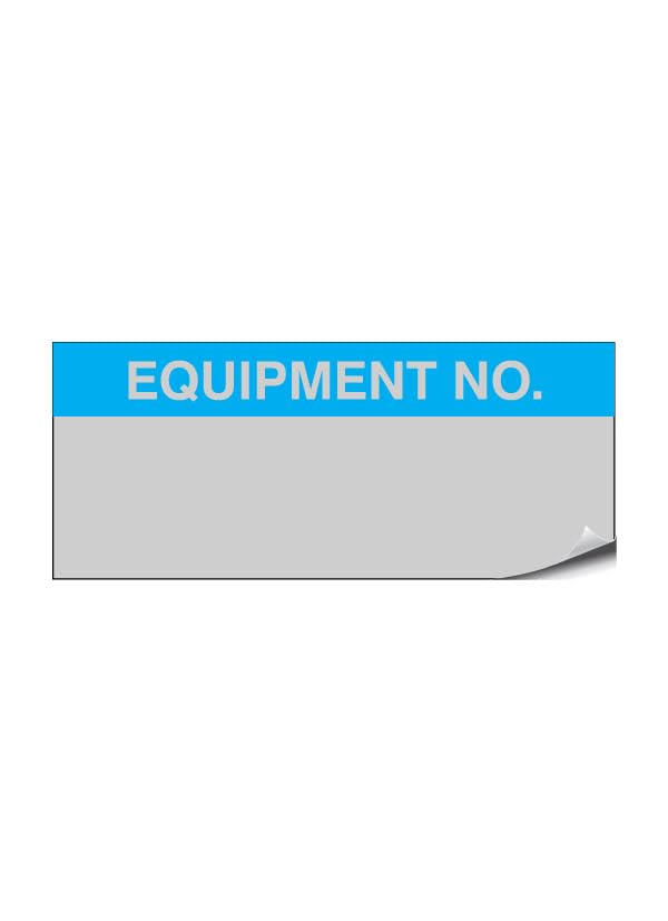 Equipment No. - Aluminium Foil 38mm x 15mm Labels Stickers - Price per Pack of 140 Labels (P/NO. 7928298AMZ)
