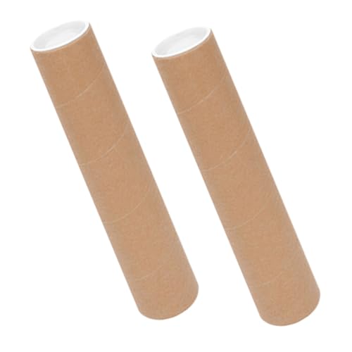 NUOBESTY 2Pcs Heavy Duty Poster Tubes Storage Tubes with End Caps for Safe Transport and Storage of Art Prints for Posters and Documents