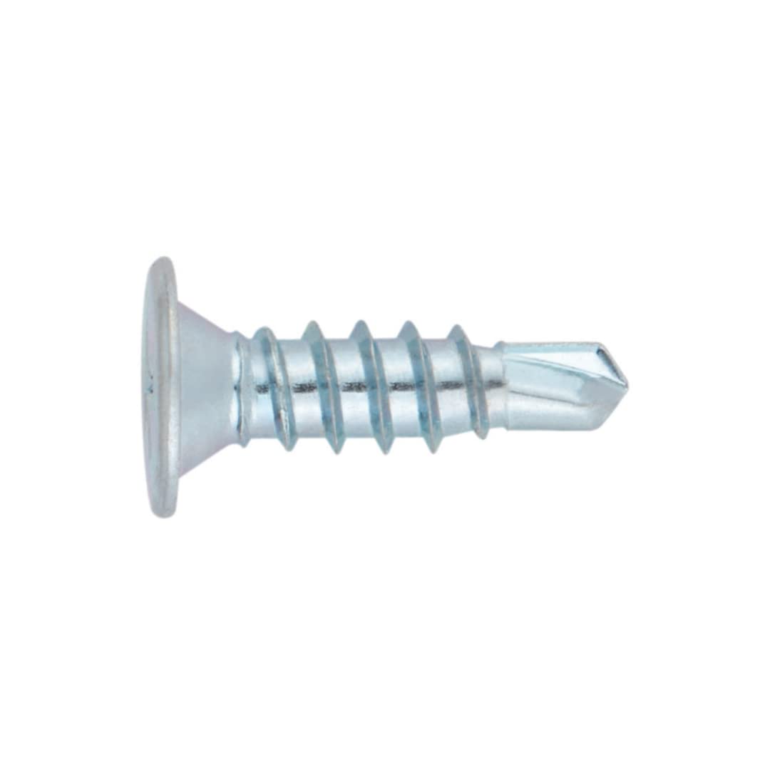 INDEX Fixing Systems BCP Z - Pack of 500 Phillips Self Drilling Screws with Extra-Flat Head and Phillips Imprint (Zinc Coating), BCPZ4214