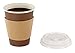 bilubah 140 Pack - 12 Oz Disposable Hot Paper Coffee Cups with Lids, Sleeves and Stirring Straws - Complete Supply for Offices, Restaurants, Coffee Shops, Parties, Home and All the People on the Go
