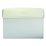 Dexter-Russell - Sani-Safe 19783 6" x 3" White Dough Cutter/Scraper with Polypropylene Handle