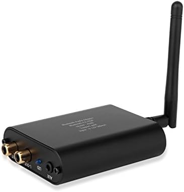 Kernelly Long Range Bluetooth 4.2 Transmitter and Receiver 3.5mm Audio Adapter for Speakers TV Home Sound System (aptx Low Latency,Toslink Optical Cable)