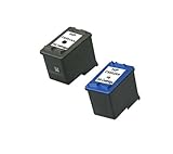 Remanufactured Ink Cartridge Replacement for HP 21 and HP 22 (1 Black 1 Color 2 Pack)