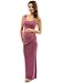PattyBoutik Mama Tie-Dye/Solid Scoop Neck Sleeveless Maxi Dress