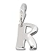 SilberDream Charm letter R 925 Sterling Silver Pendant Lobster Clasp FC70R
