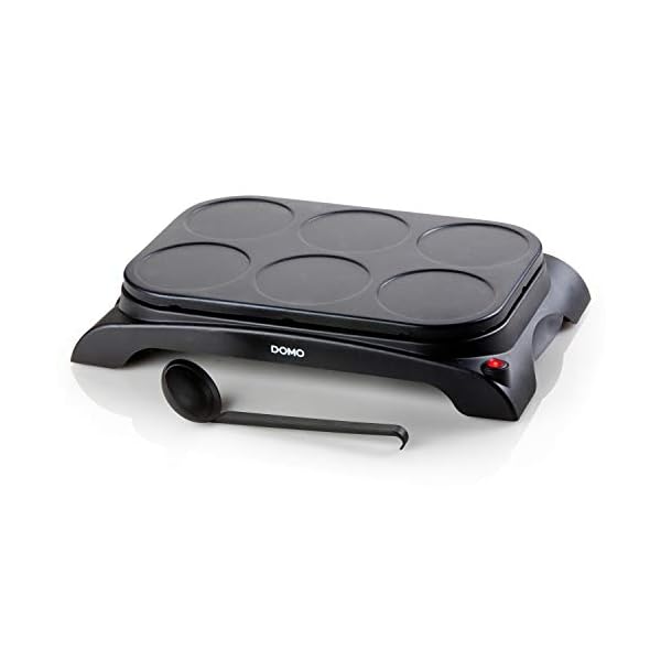 Domo-DO8709P-PancakeCrepe-Maker-Plastic-1000-W-Black Domo DO8709P Pancake/Crepe Maker, Plastic, 1000 W, Black