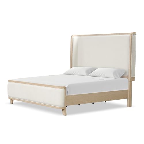 Furniture of America Saries Transitional Solid Wood 70.5-inch Queen Panel Bed w…
