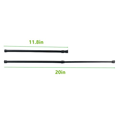 Cupboard Bars Tension Rods, 6 Pack Spring Tensions Rods Steel