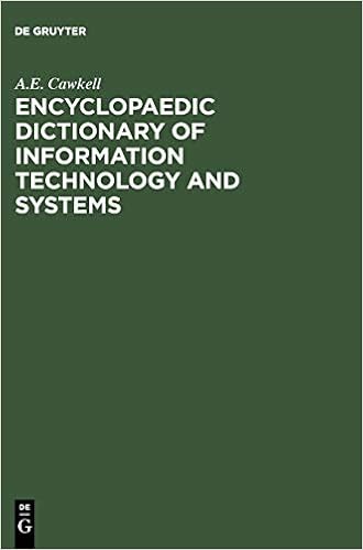Amazon Com Encyclopaedic Dictionary Of Information Technology And Systems 9783598115127 Cawkell A E Books