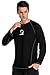 maysoul Men's Rash Guard Long Sleeve Sun Shirts Loose Fit UV Swim Shirts UPF 50+