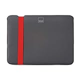 Acme Made Skinny Sleeve Ultra-thin Padded Case for 13-14 Laptops StretchShell Neoprene (Medium) (Grey/Orange) AM36800 fits Apple MacBook 13 (pre-2016), Dell Inspiron 13, HP Spectre x360 (13.3), Lenovo Yoga 910 (13.9), Samsung Notebook 7 s