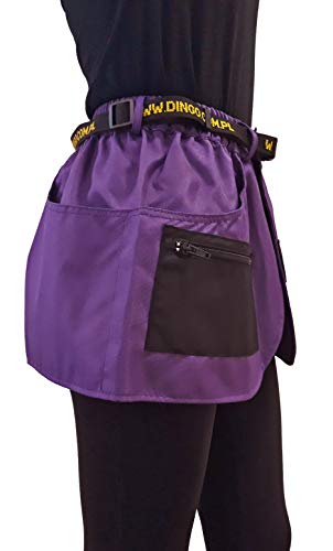 DINGO Dog Training Belt for Sports, Agility, Fetch, Obedience, Heel Command Lessons, Nosework, Behaviour Teaching, Trainer Belt Many Pockets Violet Vibes M 16457-2
