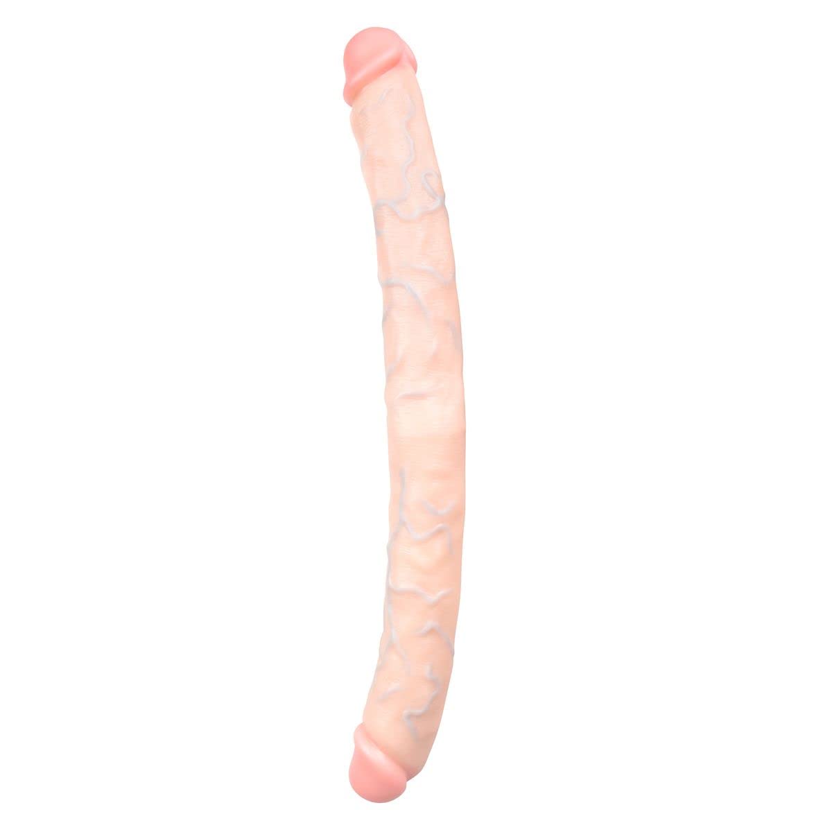 Easytoys Dildo Collection - Double Dong with Beautiful Acorn for Real Feel - 50 cm - Flesh - 100% Phthalate-Free Soft PVC - Lifelike Double Ended Dong