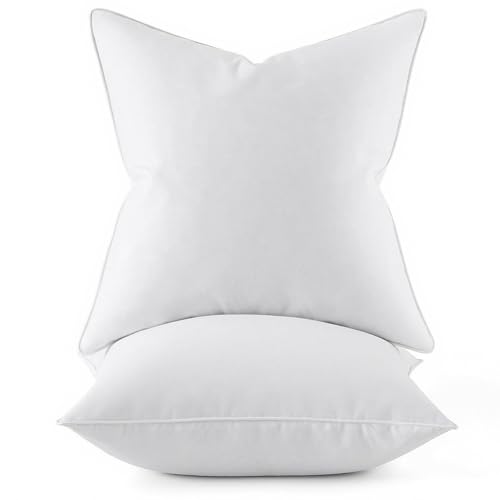 MIULEE Euro Feather Down Pillow Inserts Fluffy