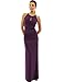 PattyBoutik Women's Keyhole Ruched Sides Slit Maxi Dress