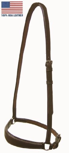Paris Tack Opulent Series Raised Drop Noseband Havana Full