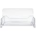 Beauticom Clear Business Card Holder - Horizontal Desktop Business Card Display Holder Organizer Stand - (Standard Style, 6 Pieces)