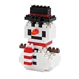 Nanoblock Snowman Building Kit, White
