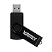 XINWAY 16GB USB 2.0 Flash Drives Thumb Drive Memory Stick, (5 Pack Five Colors: Black White Blue Green Orange)