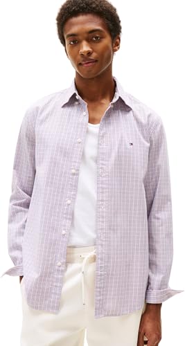 Herren Hemd Flex Poplin Small Tartan aus Baumwolle, Mehrfarbig (Classic Pink/Multi Check), M