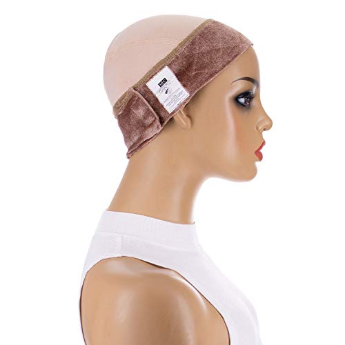 Milano Collection Wig GripCap Value 2 Pack Comfortable, Absorbent Wig Cap with Built-in Wigrip (Tan) - Thumbnail 2