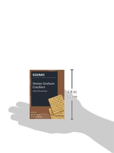 Amazon Brand - Solimo Honey Graham Crackers with Real Honey, 28.8 Ounce