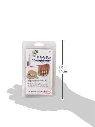 PediFix Triple Toe Straightener, Left Foot