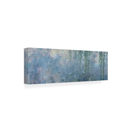 Wrapped Canvas Wall Art - Claude Monet 'Waterlillies Morning' Wall Art for Livi…