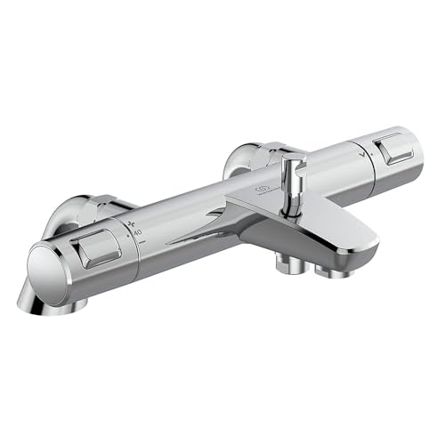 Ideal Standard Ceratherm T25 Exposed Thermostatic Rim Mounted Bath Shower Mixer, Chrome