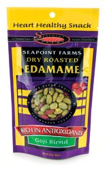 Seapoint Farms Edamame Dry Roasted Goji Blend -- 3.5 oz
