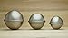 Stainless Steel Bath Bomb Molds, 3 set, Small, Medium, Large, 6 Professional Heavy Duty Dent Proof Round Half Sphere Shape Metal Moulds Kit for Homemade DIY Bath Fizzy using your Own Recipe