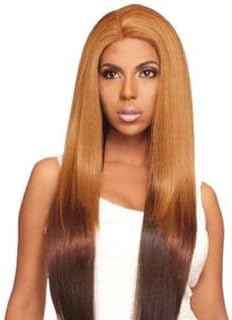 Hair Republic Tru Wig Lace Front Wig 100% Heat Retardant Fiber Deep Part 36" Long Curling Iron Safe Wig (#2 DARK BROWN)