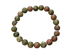 Unakite Crystal Bead Bracelet 8mm, Wholesale