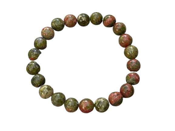 Unakite Crystal Bead Bracelet 8mm, Wholesale