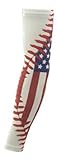 NEW! Sports Farm - US Flag & Baseball Stitch Sports Arm Sleeve