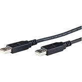 FTDI USB-NMC-2.5M Cable; Assembly; Null Modem; USB-A to USB-A; 2.5M