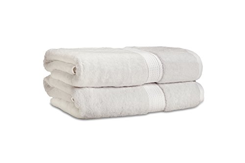 Egyptian Cotton Towel Set - 2-Piece 900 GSM - Heavy Weight & Absorbent by ExceptionalSheets, Stone
