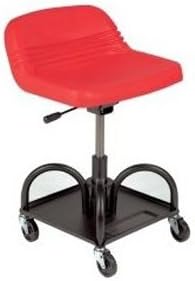 Whiteside Mfg 48005 Adjustable Height Red Heavy Duty Padded Shop Seat