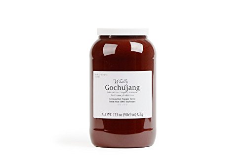 Wholly Gochujang, Premium Gluten-free Vegan Unpasteurized Artisanal Korean Hot Pepper Paste (1 Gallon Case (4 units / case))