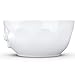 TASSEN Big Porcelain Serving Bowl, Out of Control Face Edition, 87.5 oz. White (Single Bowl)