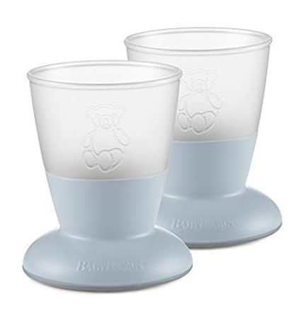 Babybjorn Set De 2 Verre Pour Bebe Rose Le Repas De Bebe Tasses D Apprentissage