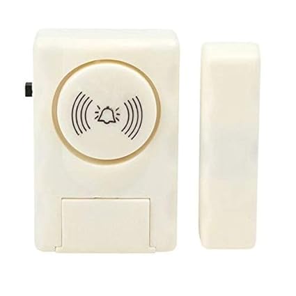 PagKis Wireless Door Window Security Burglar Sensor Alarm with Magnetic Sensor - Anti Theft System for Home Office - 105 Decibel High Alarm