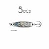 5pcs-Fish-WOW-1oz-Fishing-Spoon-with-a-Treble-Hook-Fish-Jigging-Casting-Lures-Silver-Tape