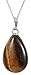 1pcs Adabele Genuine Sterling Silver Gemstone Pendant Necklace 18 inch Natural Healing Crystal Chakras Stone Hypoallergenic Nickel Free Fine Women Jewelry